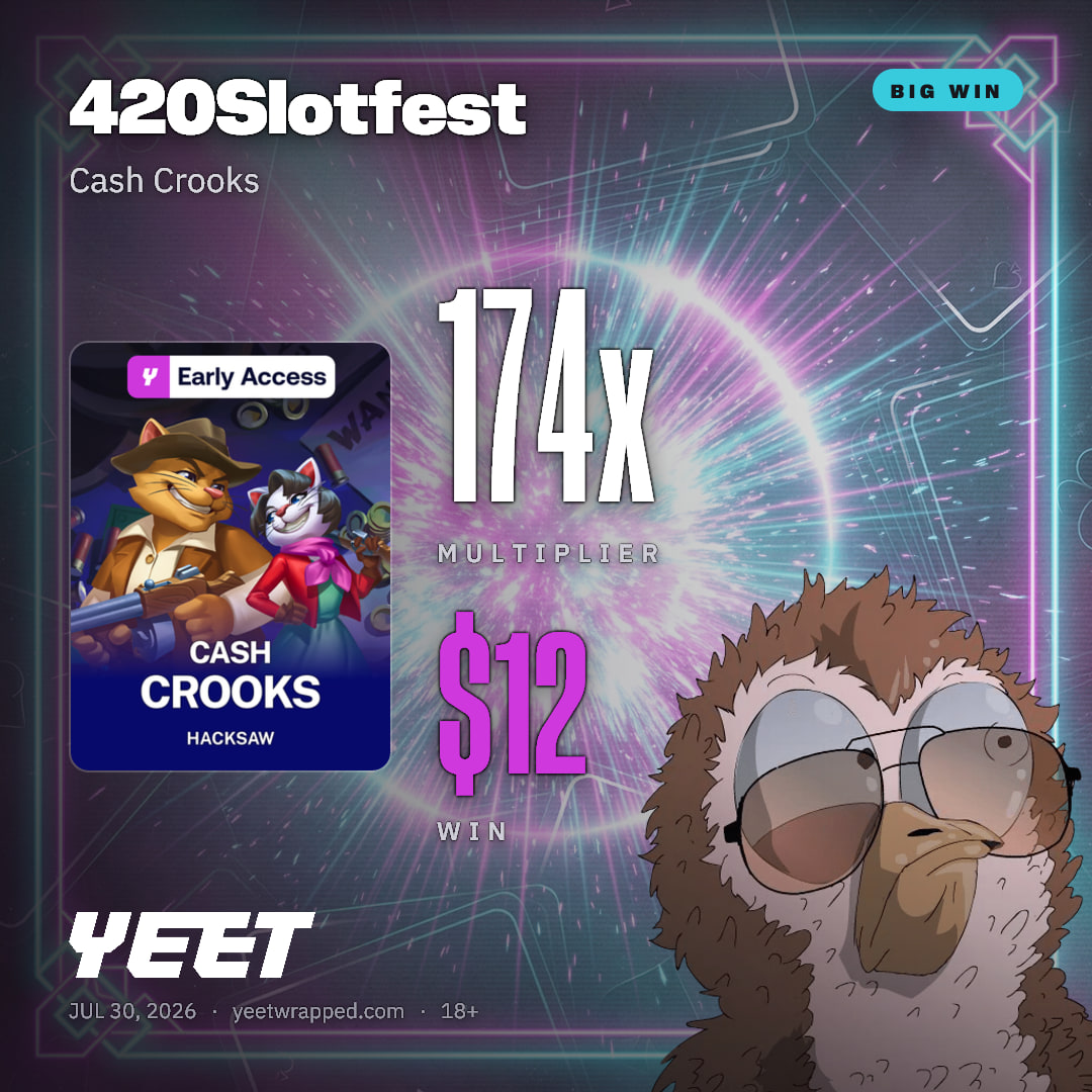 420Slotfest hit 173.6x on Cash Crooks