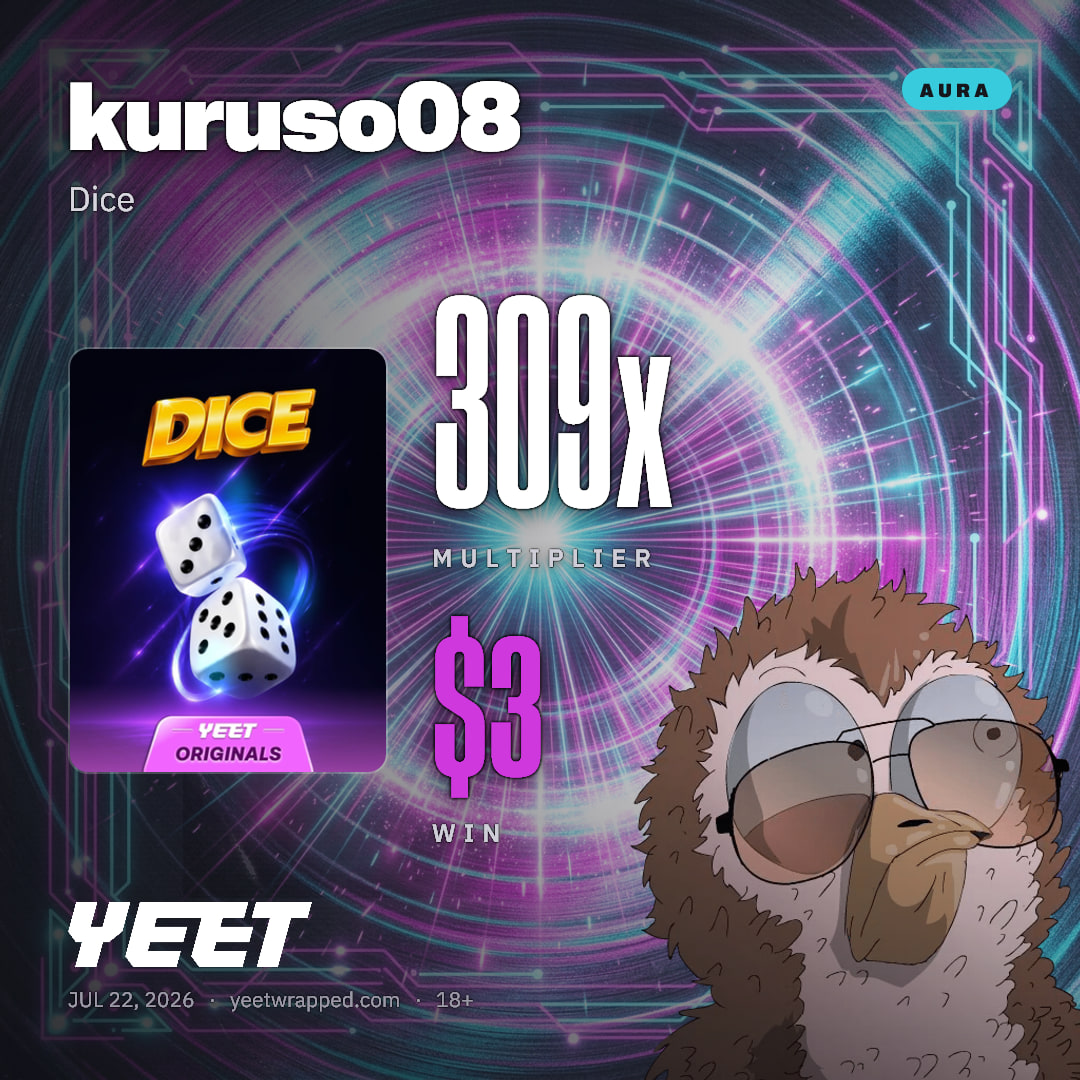 kuruso08 hit 309.4x on Dice