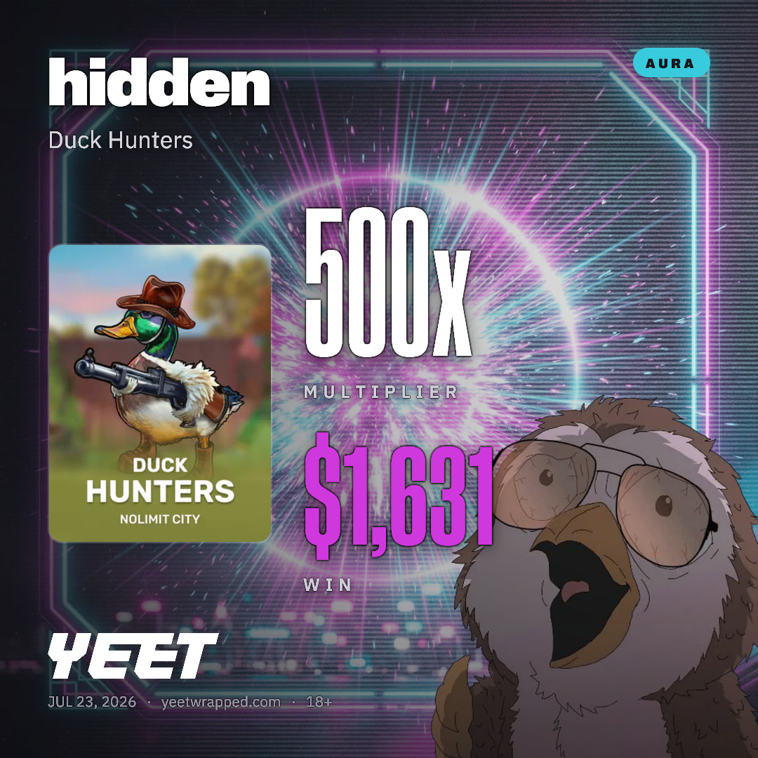 hidden hit 500.3x on Duck Hunters
