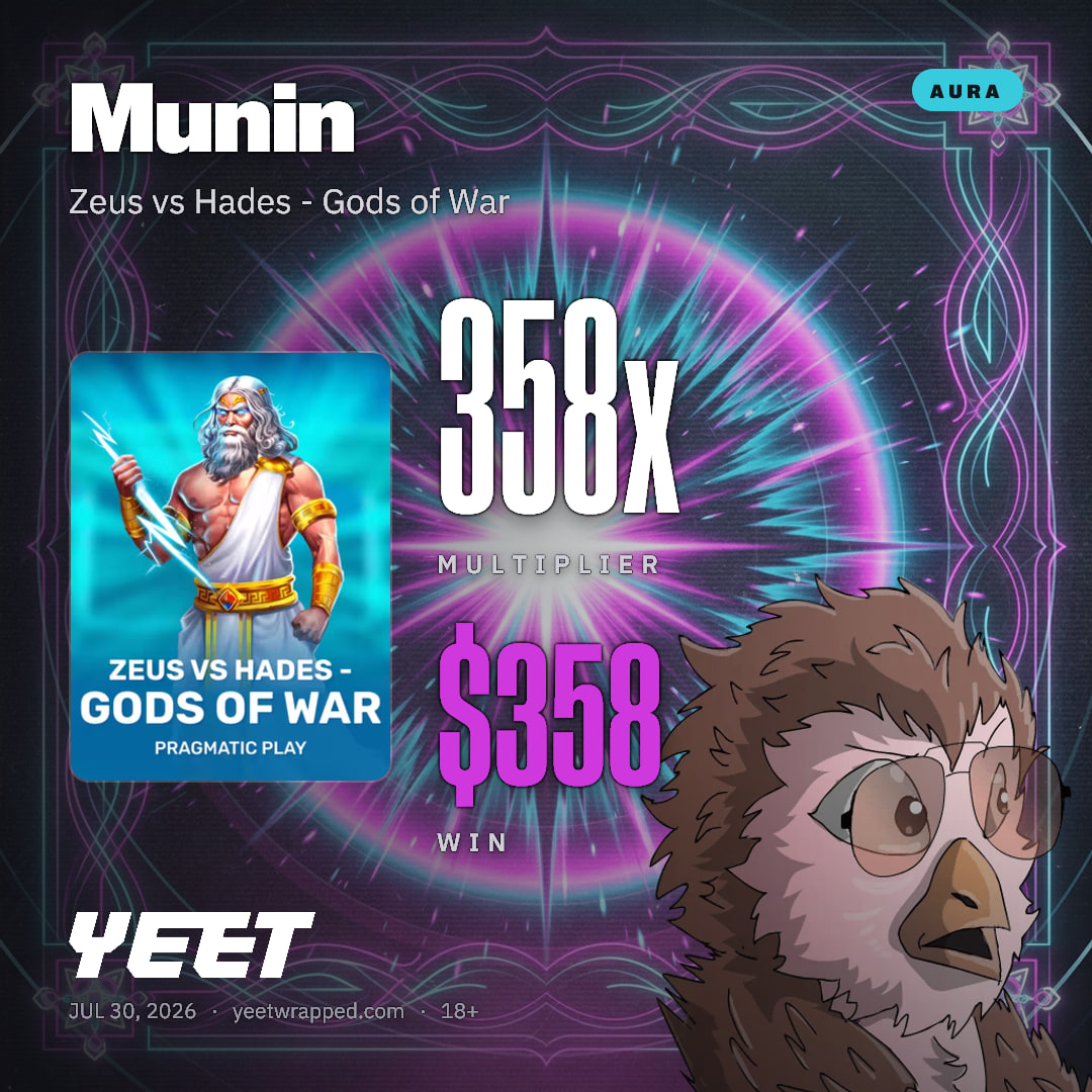 Munin hit 358.1x on Zeus vs Hades - Gods of War