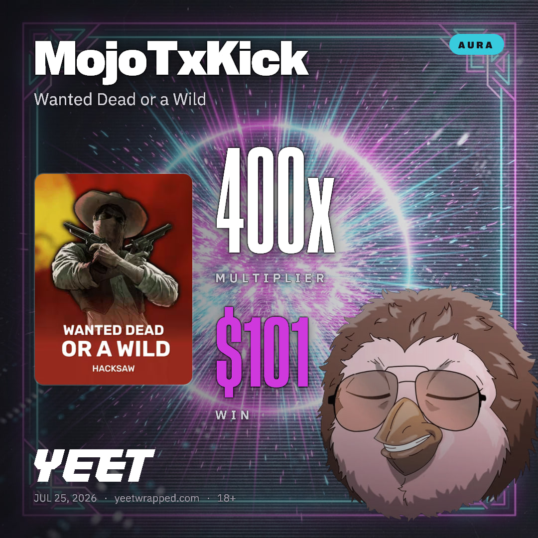 MojoTxKick hit 400.1x on Wanted Dead or a Wild