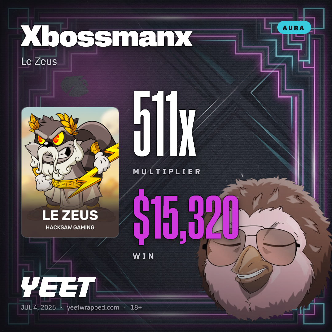 Xbossmanx hit 510.7x on Le Zeus