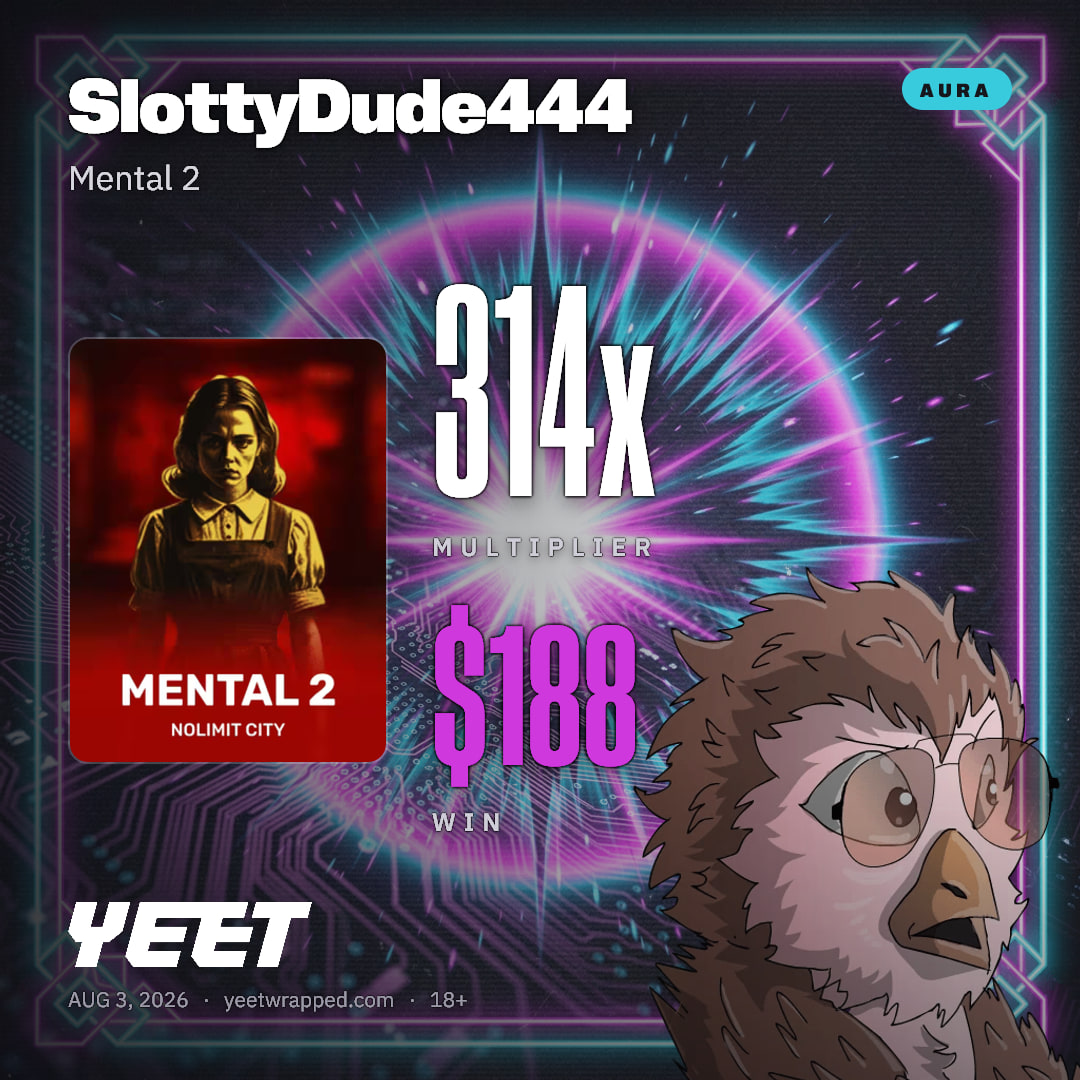 SlottyDude444 hit 314.1x on Mental 2