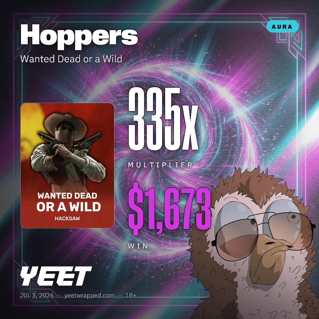 Hoppers hit 334.5x on Wanted Dead or a Wild
