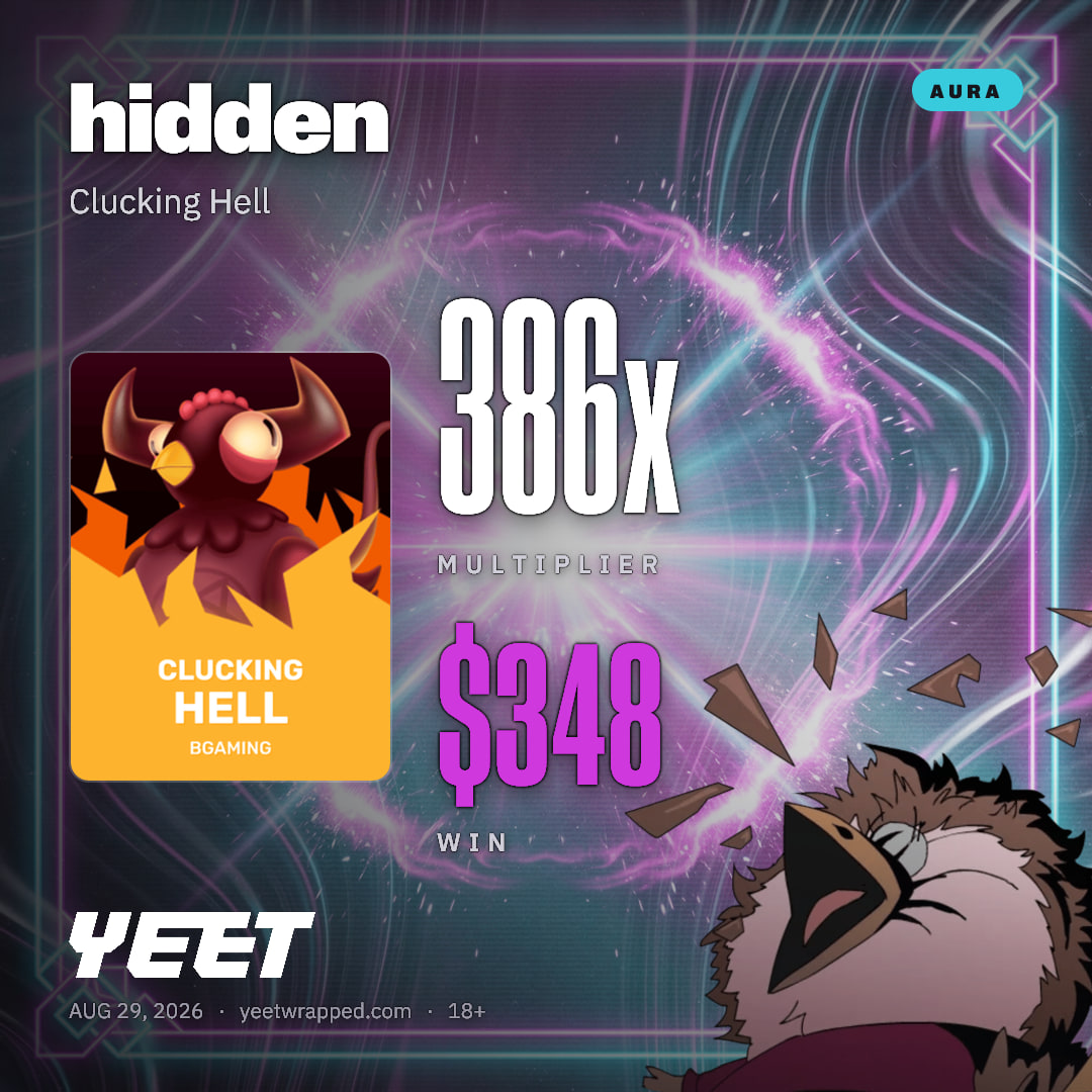 hidden hit 386.4x on Clucking Hell