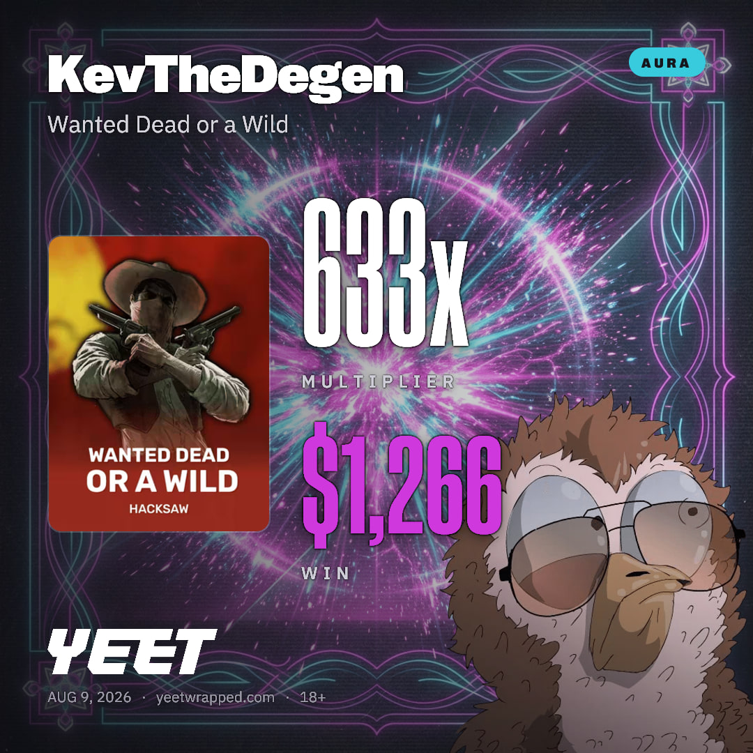 KevTheDegen hit 632.8x on Wanted Dead or a Wild