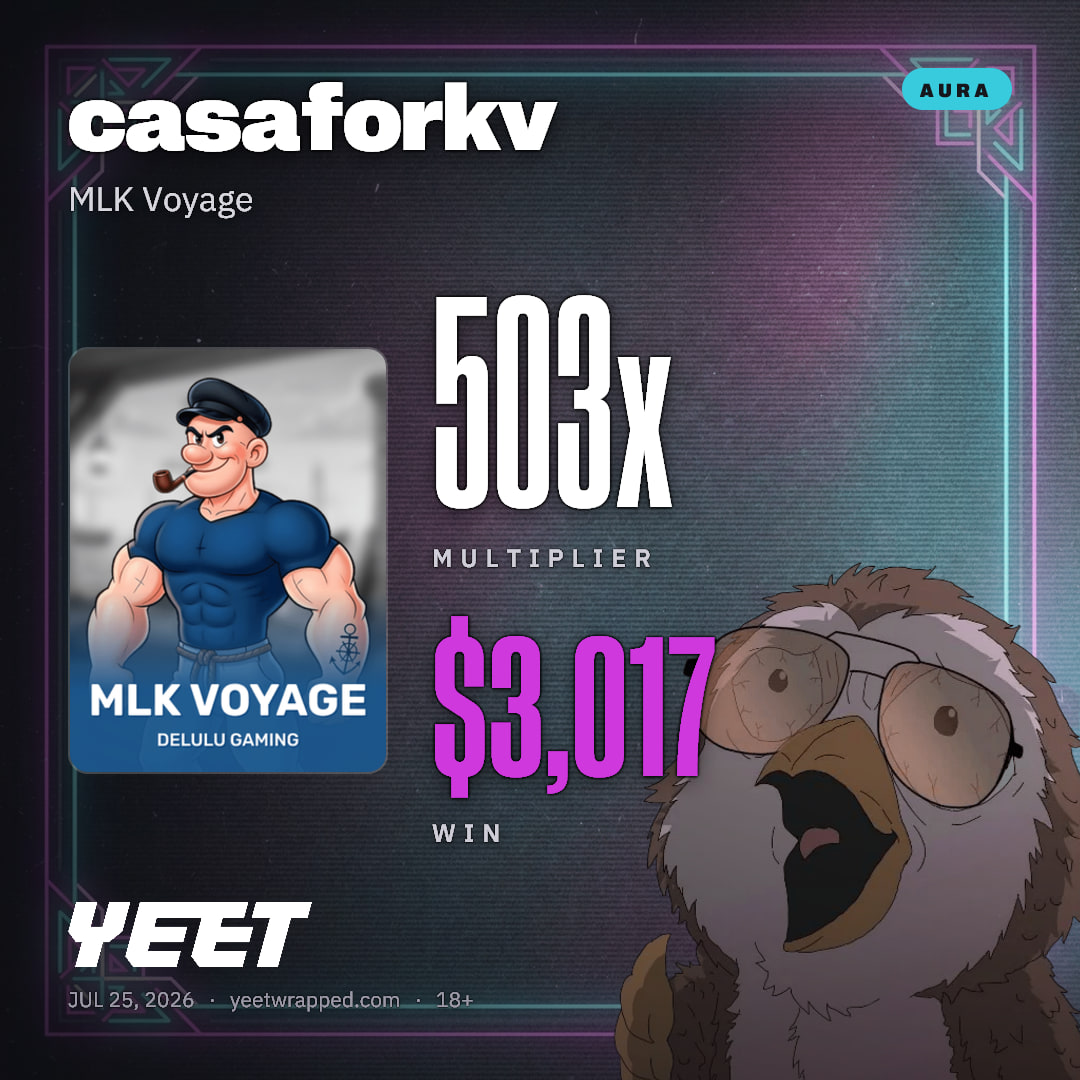 casaforkv hit 502.9x on MLK Voyage