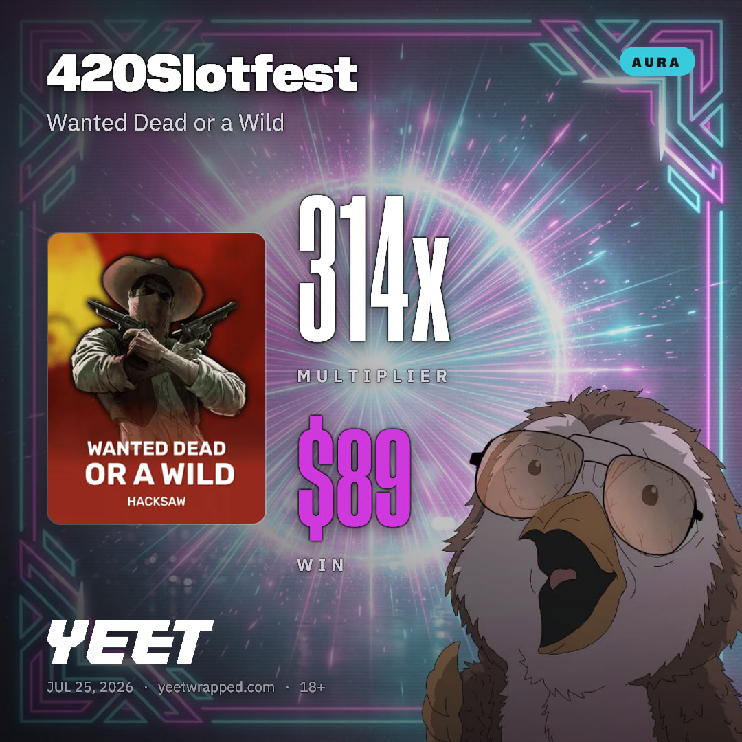 420Slotfest hit 313.8x on Wanted Dead or a Wild
