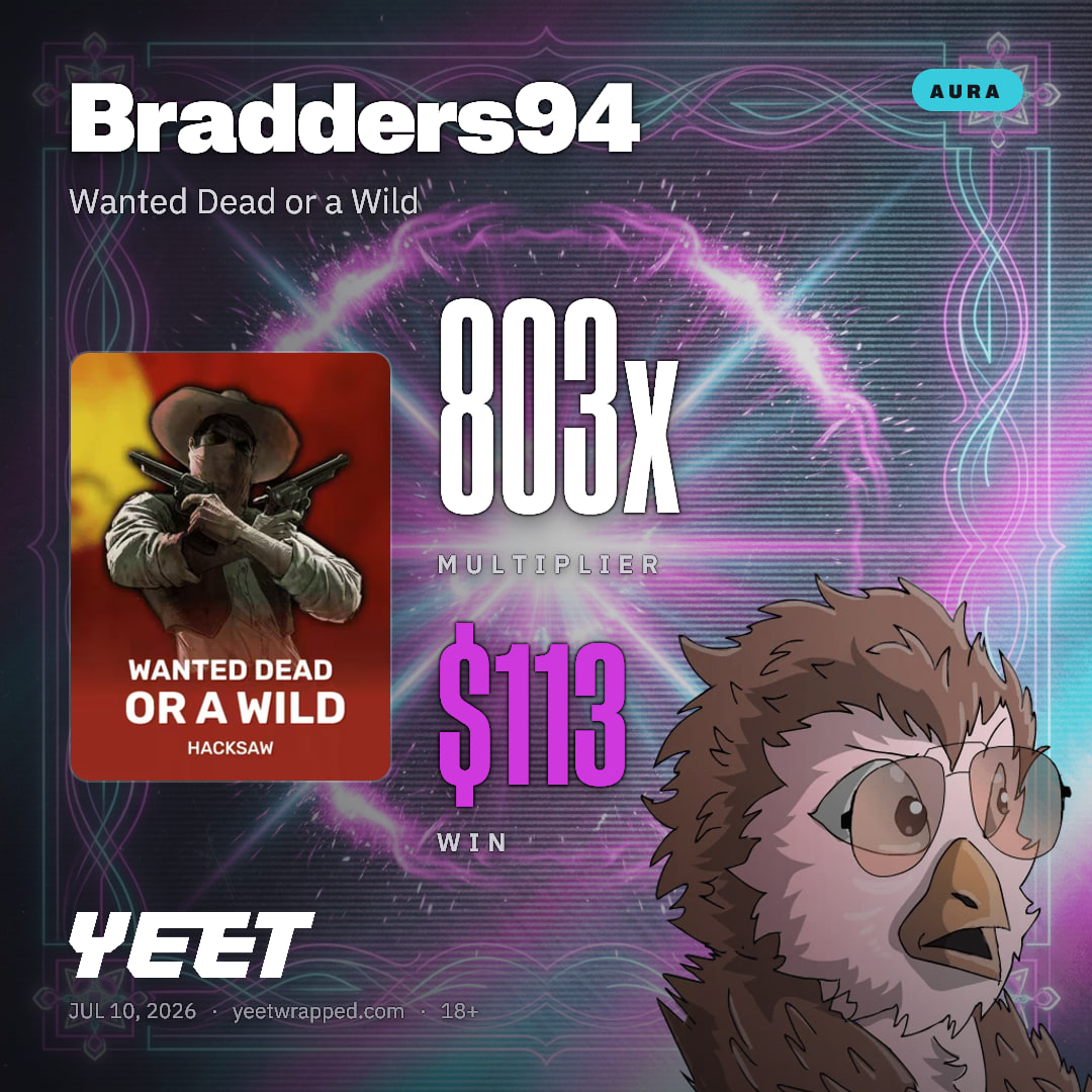 Bradders94 hit 803.2x on Wanted Dead or a Wild