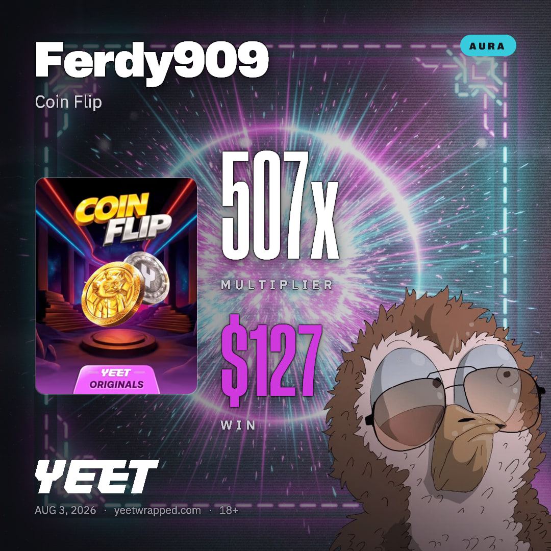 Ferdy909 hit 506.9x on Coin Flip