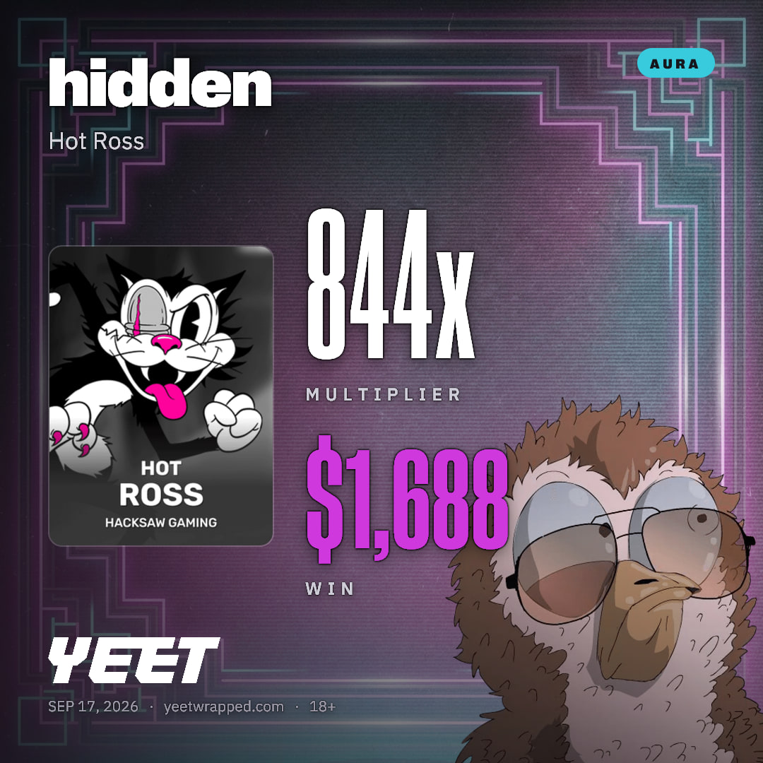 hidden hit 843.8x on Hot Ross