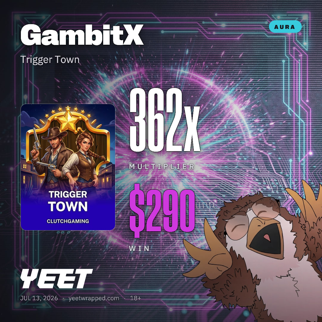 GambitX hit 362.3x on Trigger Town