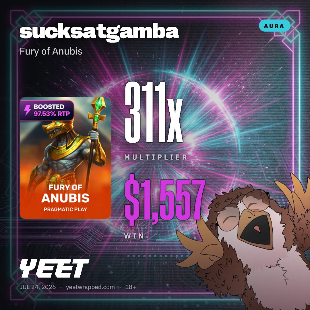 sucksatgamba hit 311.3x on Fury of Anubis
