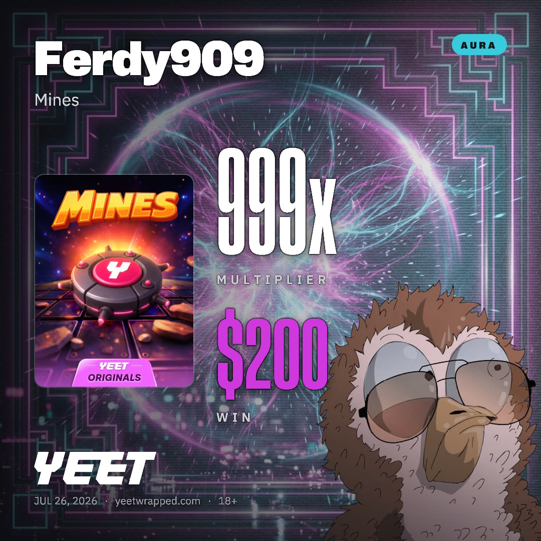 Ferdy909 hit 998.9x on Mines
