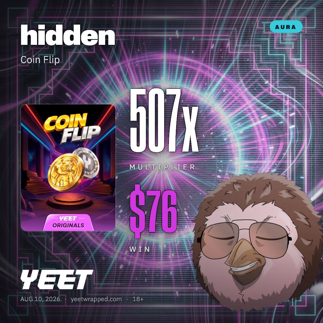 hidden hit 506.9x on Coin Flip
