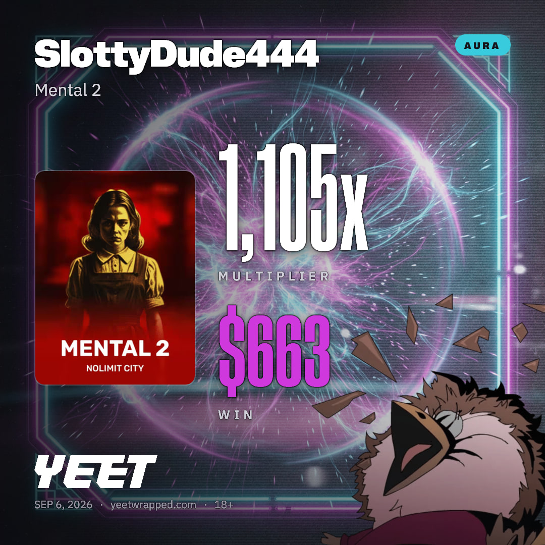 SlottyDude444 hit 1,105x on Mental 2