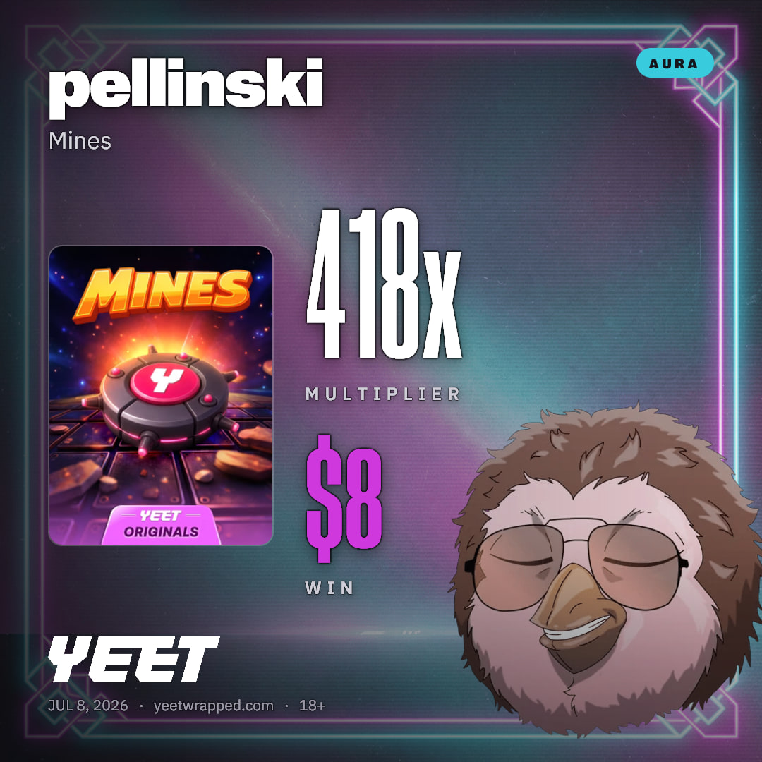 pellinski hit 417.8x on Mines
