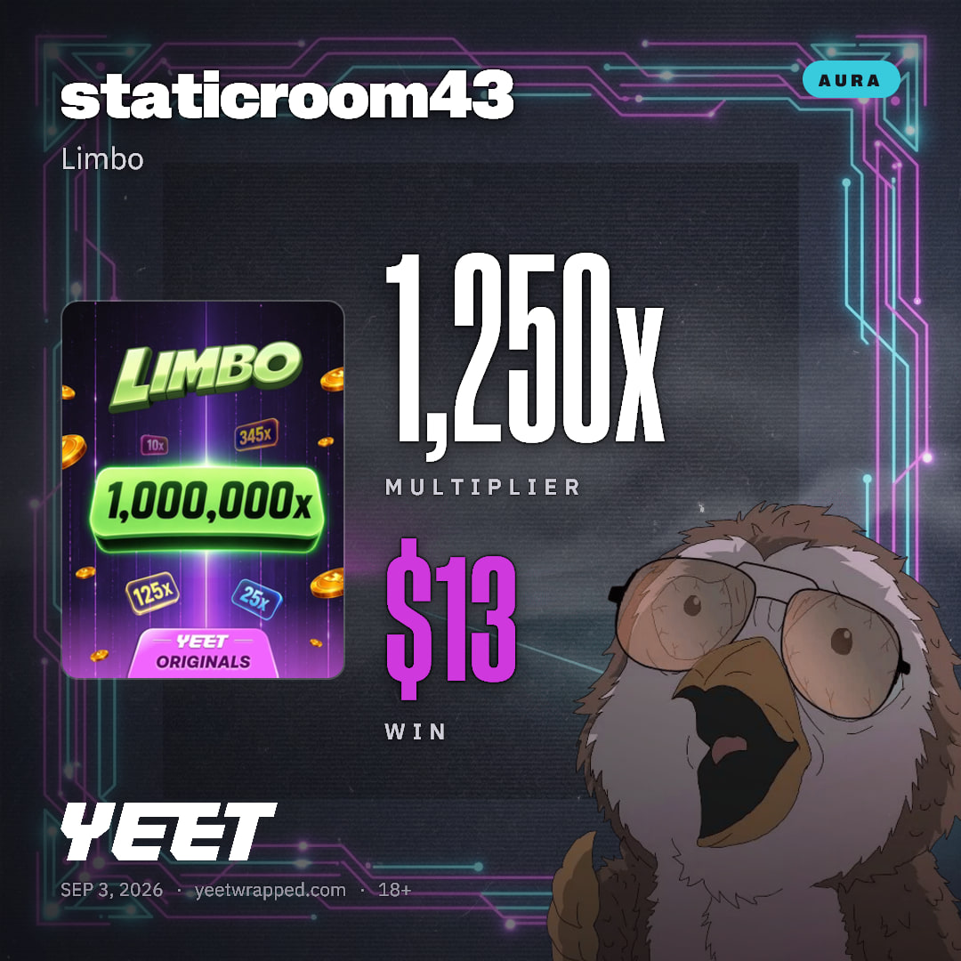 staticroom43 hit 1,250x on Limbo