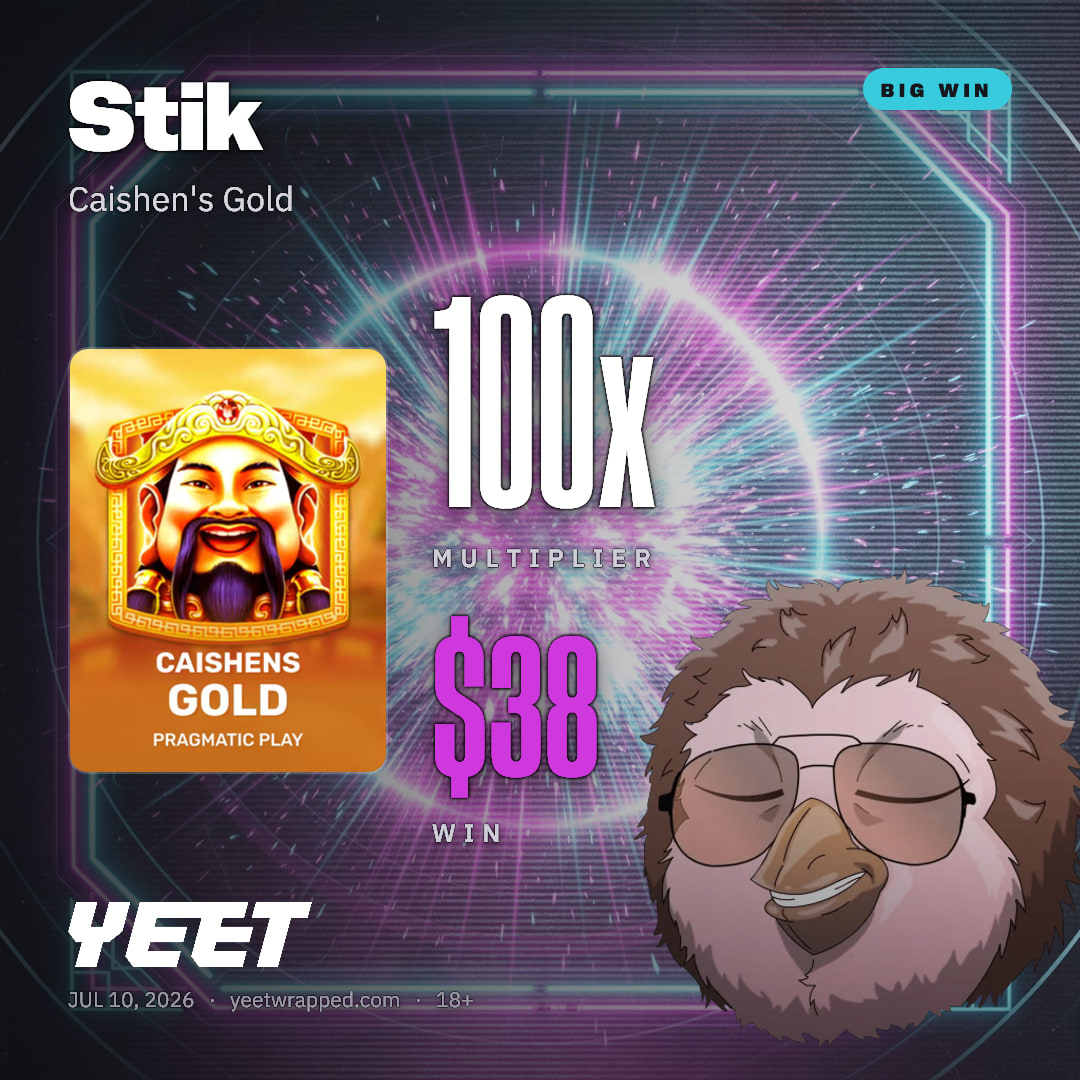 Stik hit 100x on Caishen's Gold