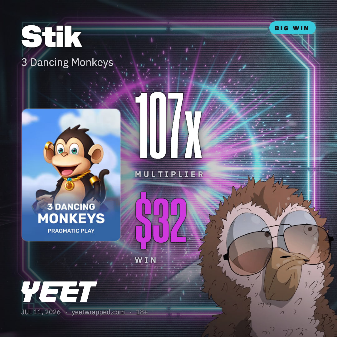 Stik hit 106.7x on 3 Dancing Monkeys