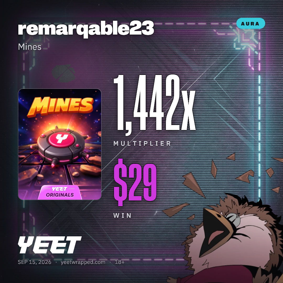 remarqable23 hit 1,442x on Mines