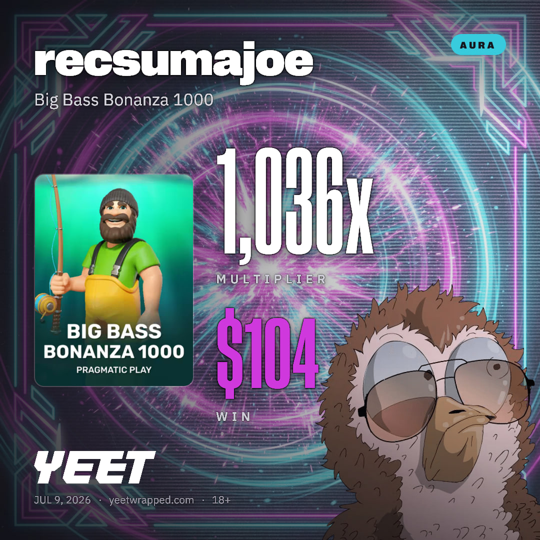recsumajoe hit 1,036x on Big Bass Bonanza 1000