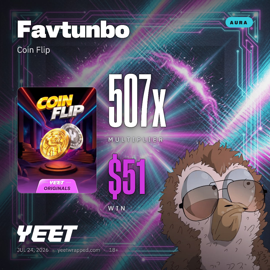 Favtunbo hit 506.9x on Coin Flip