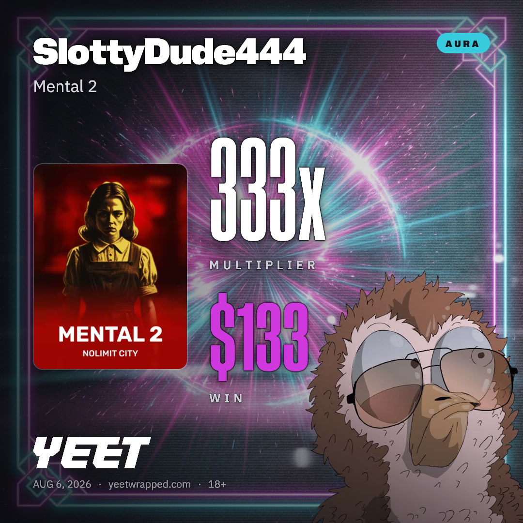 SlottyDude444 hit 333.4x on Mental 2