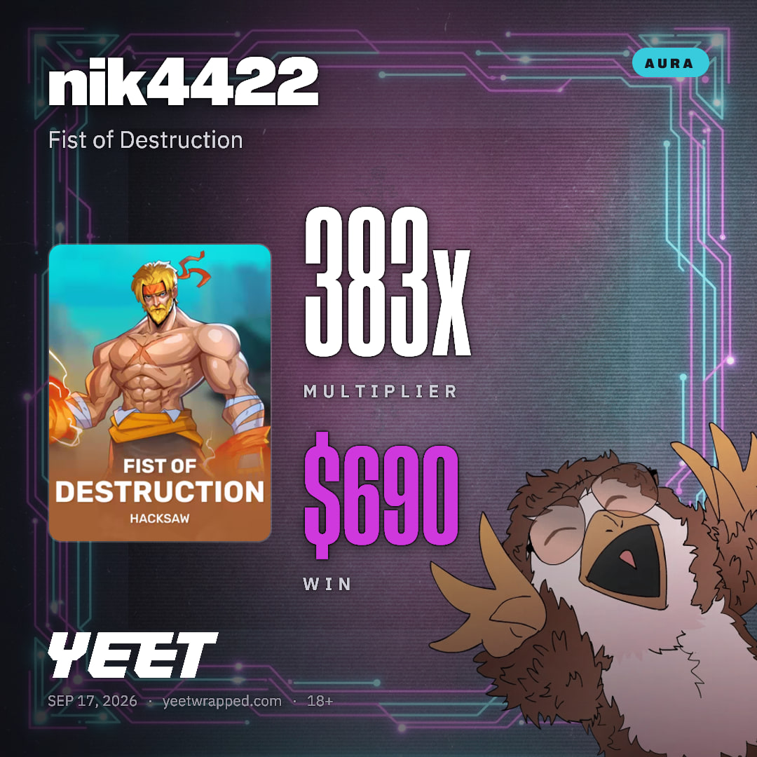 nik4422 hit 383.4x on Fist of Destruction