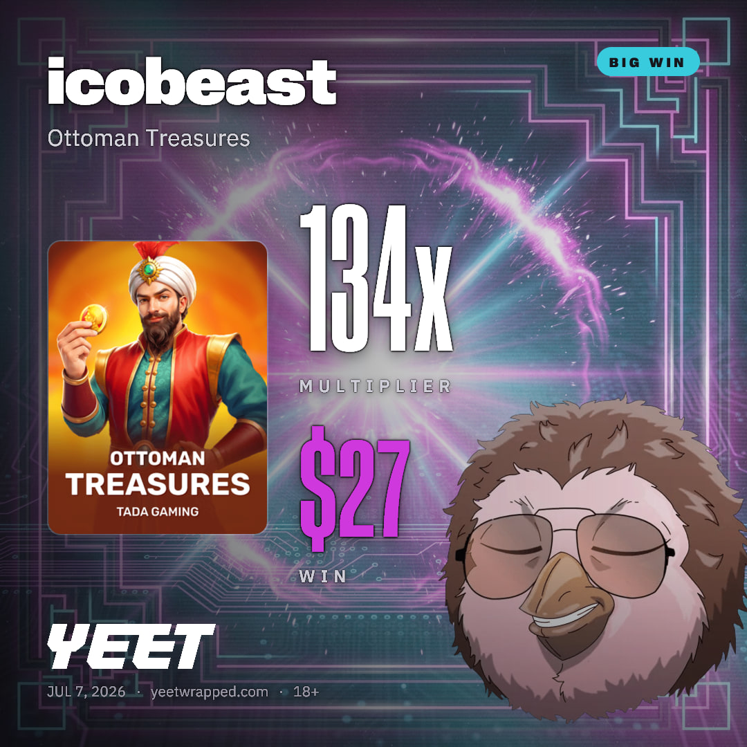 icobeast hit 134.2x on Ottoman Treasures