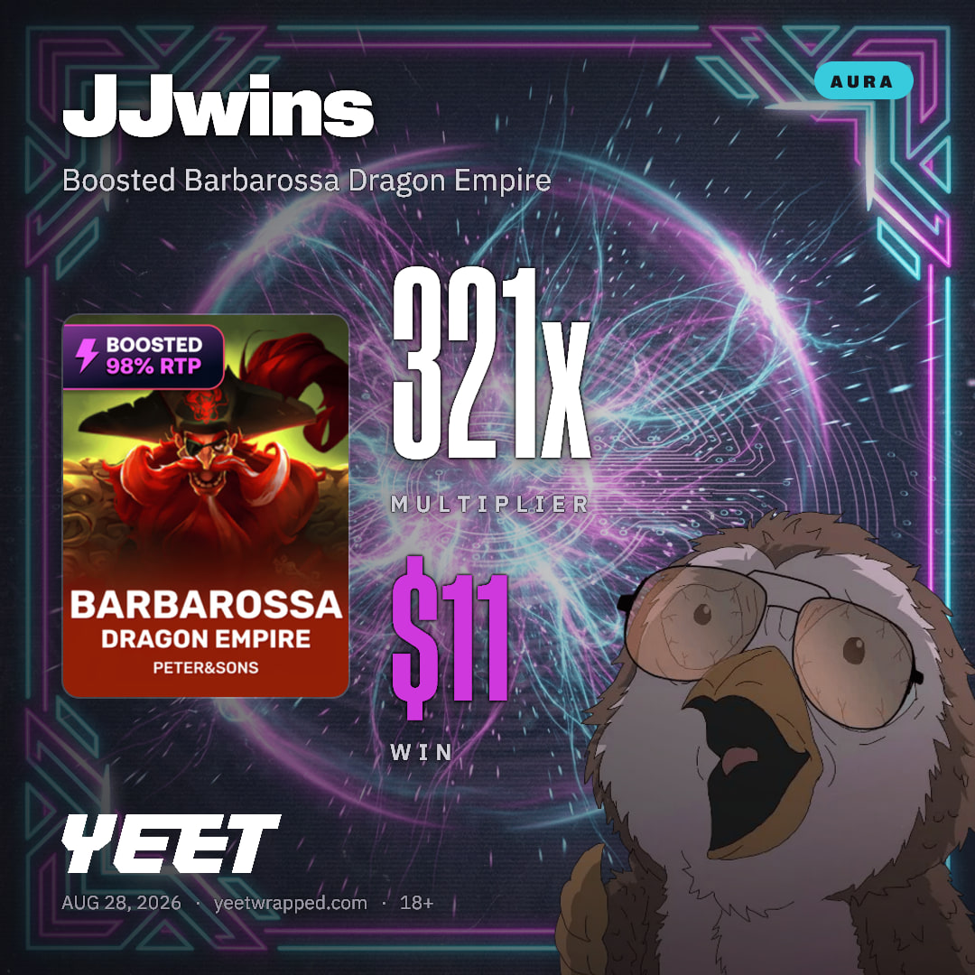 JJwins hit 321.5x on Boosted Barbarossa Dragon Empire