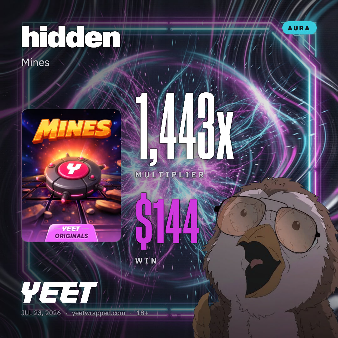 hidden hit 1,443x on Mines