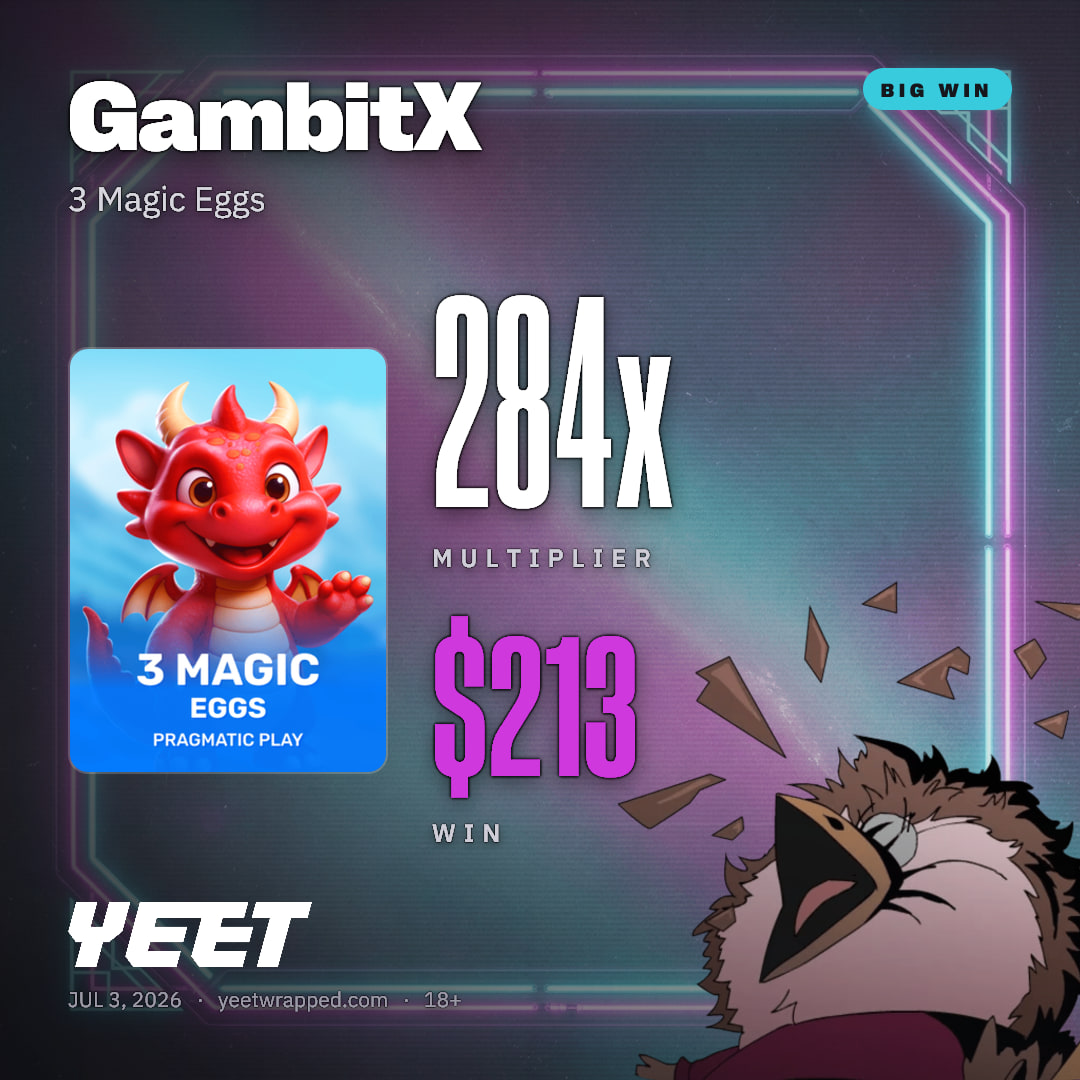 GambitX hit 283.8x on 3 Magic Eggs