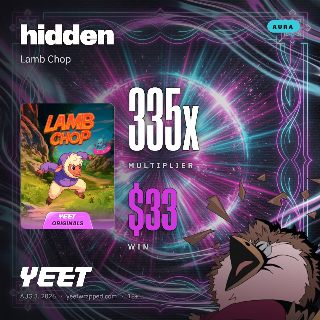 hidden hit 334.6x on Lamb Chop