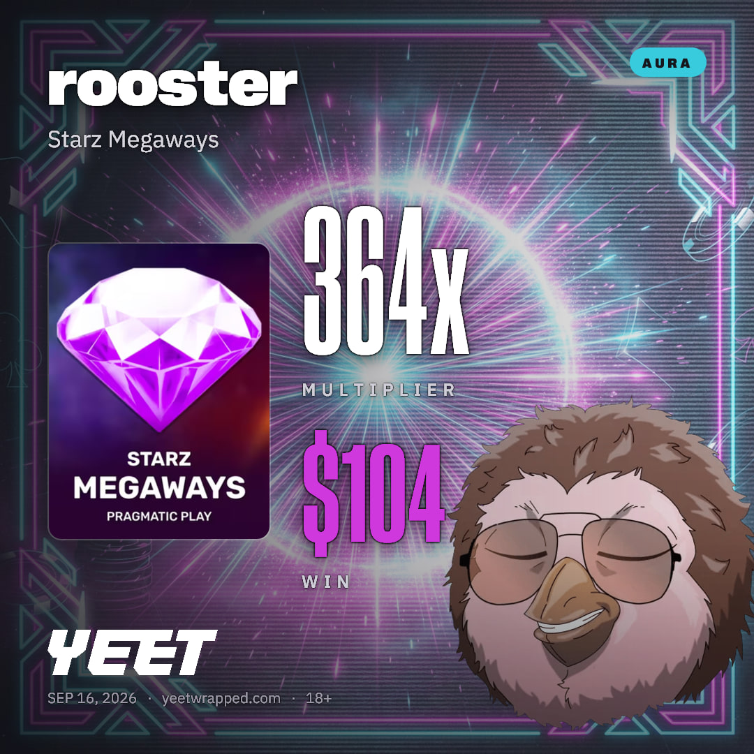 rooster hit 364x on Starz Megaways