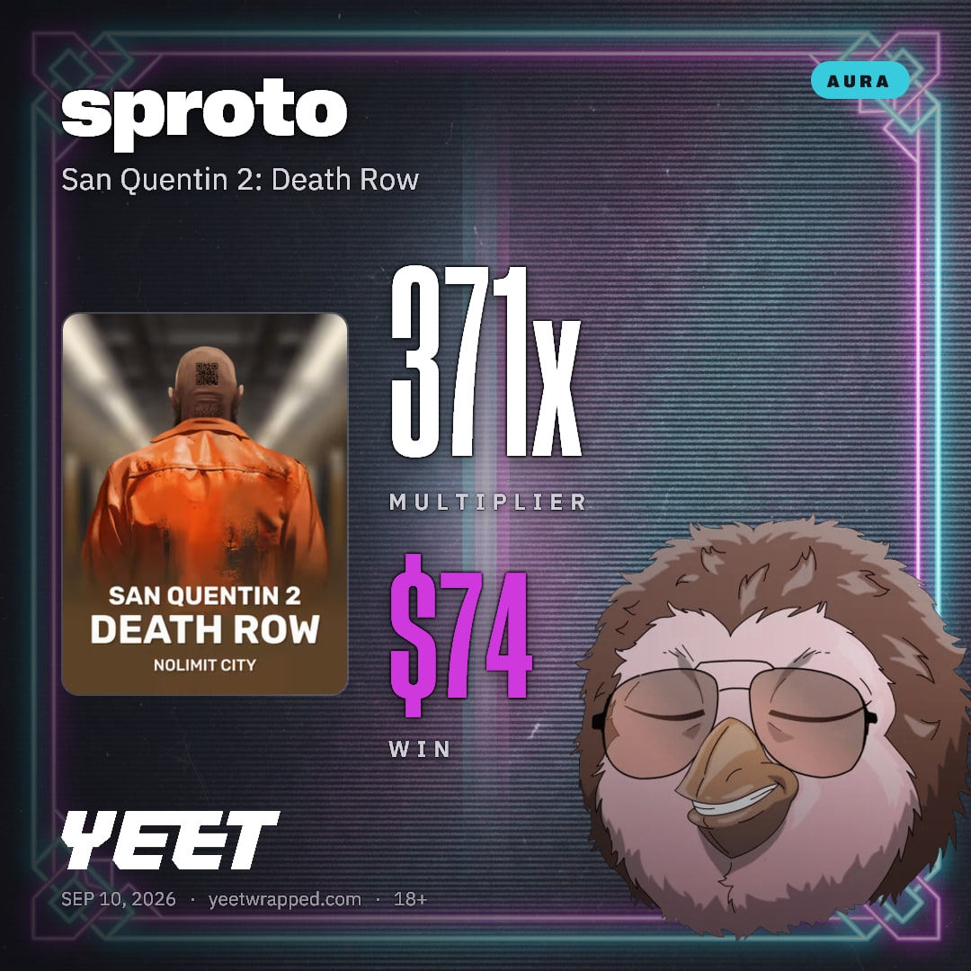 sproto hit 370.9x on San Quentin 2: Death Row