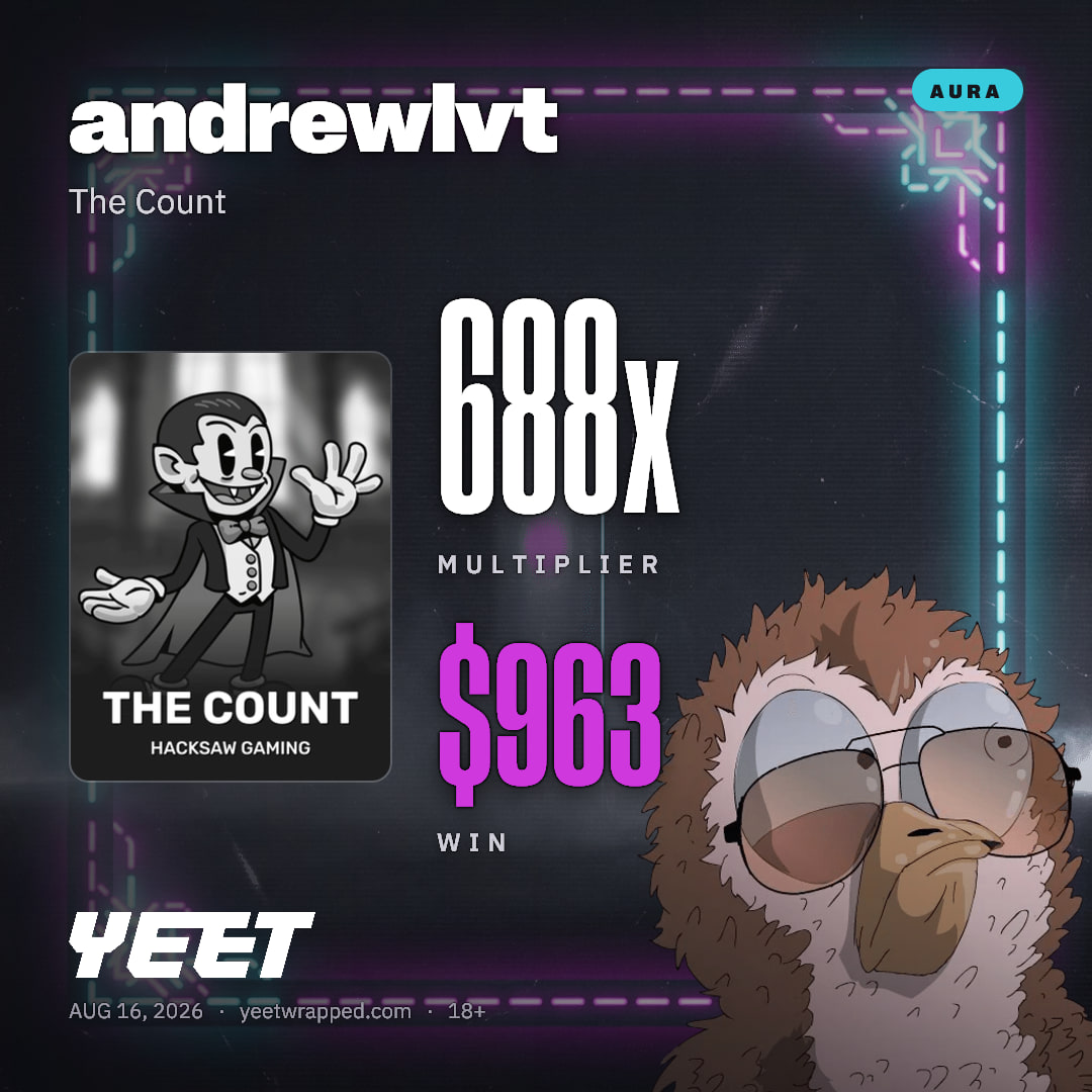 andrewlvt hit 687.9x on The Count
