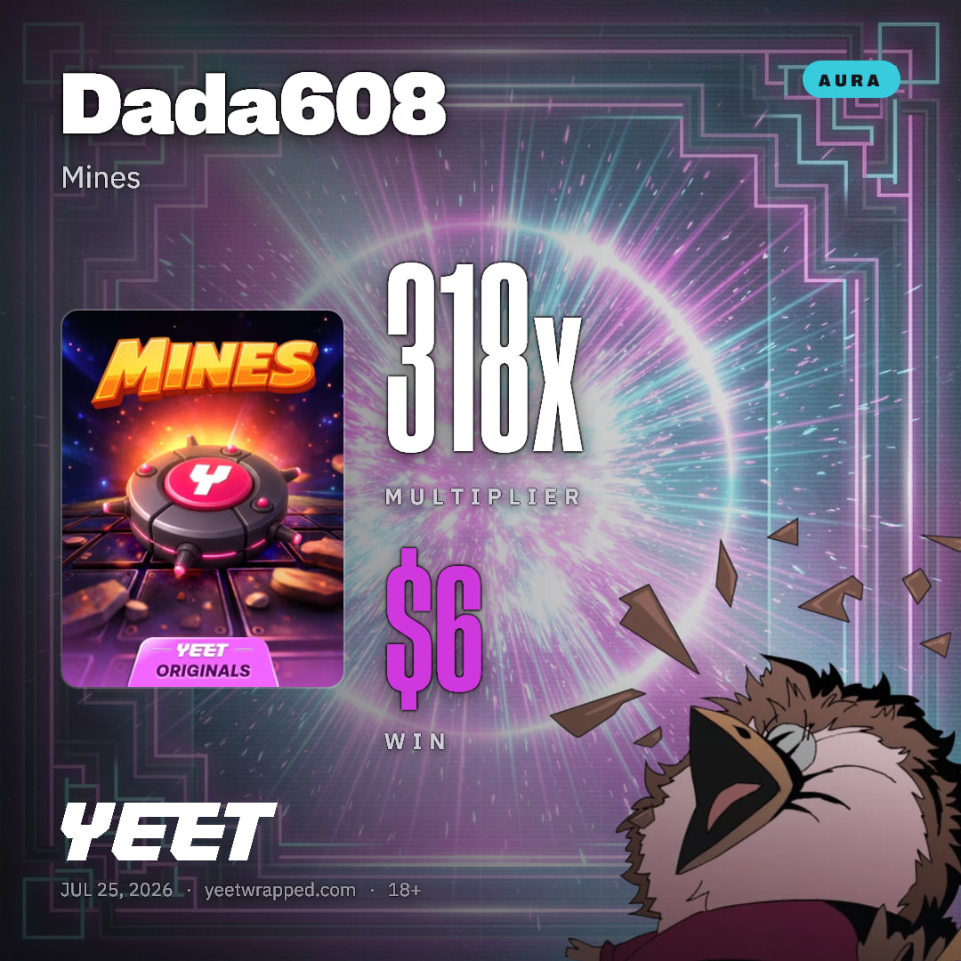 Dada608 hit 317.5x on Mines