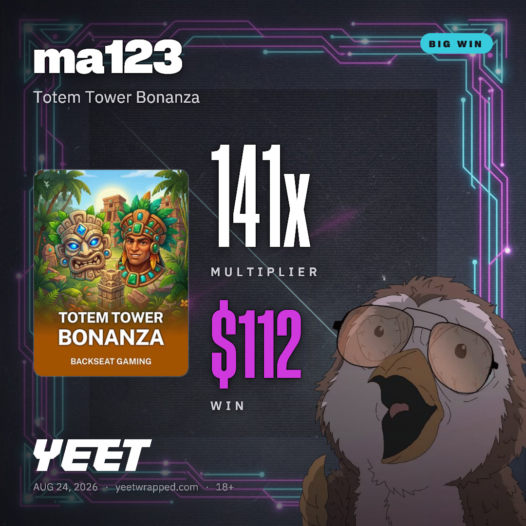 ma123 hit 140.6x on Totem Tower Bonanza