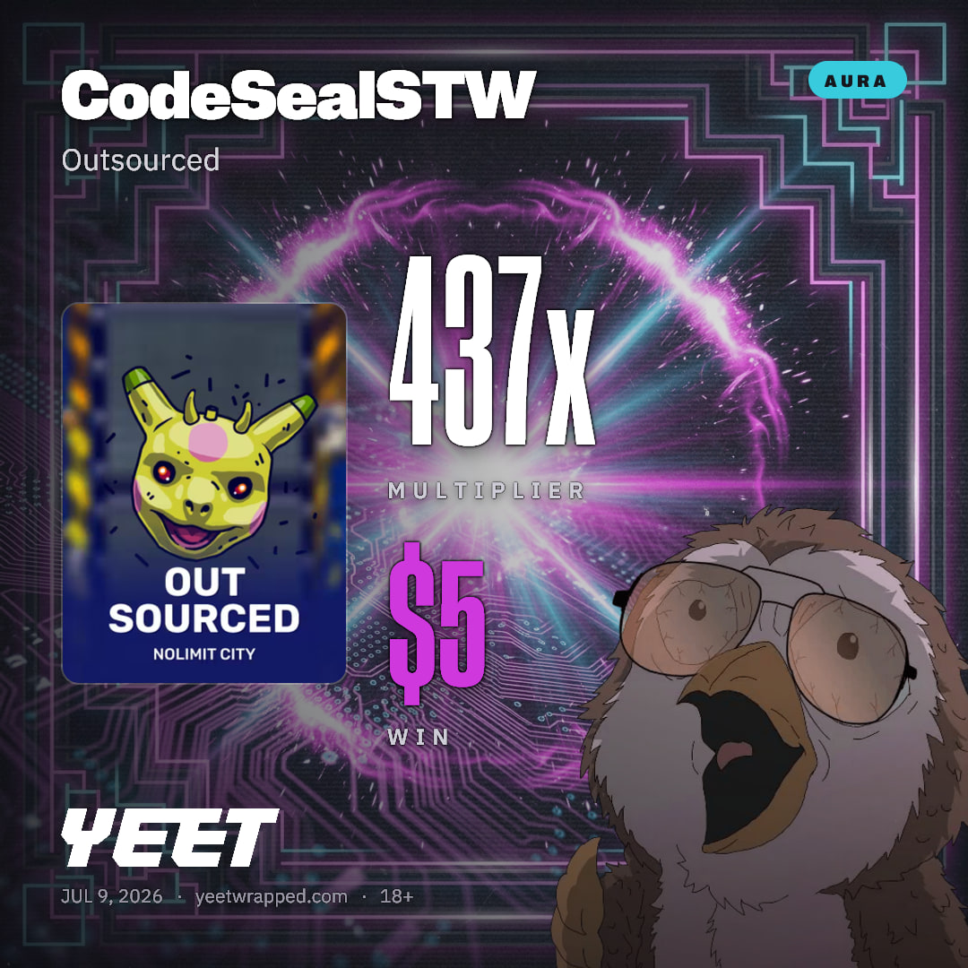 CodeSealSTW hit 436.7x on Outsourced