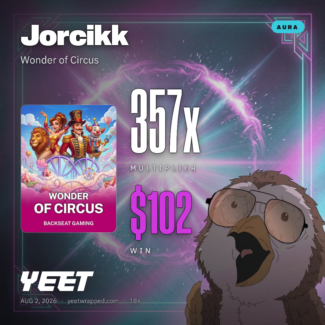 Jorcikk hit 356.6x on Wonder of Circus