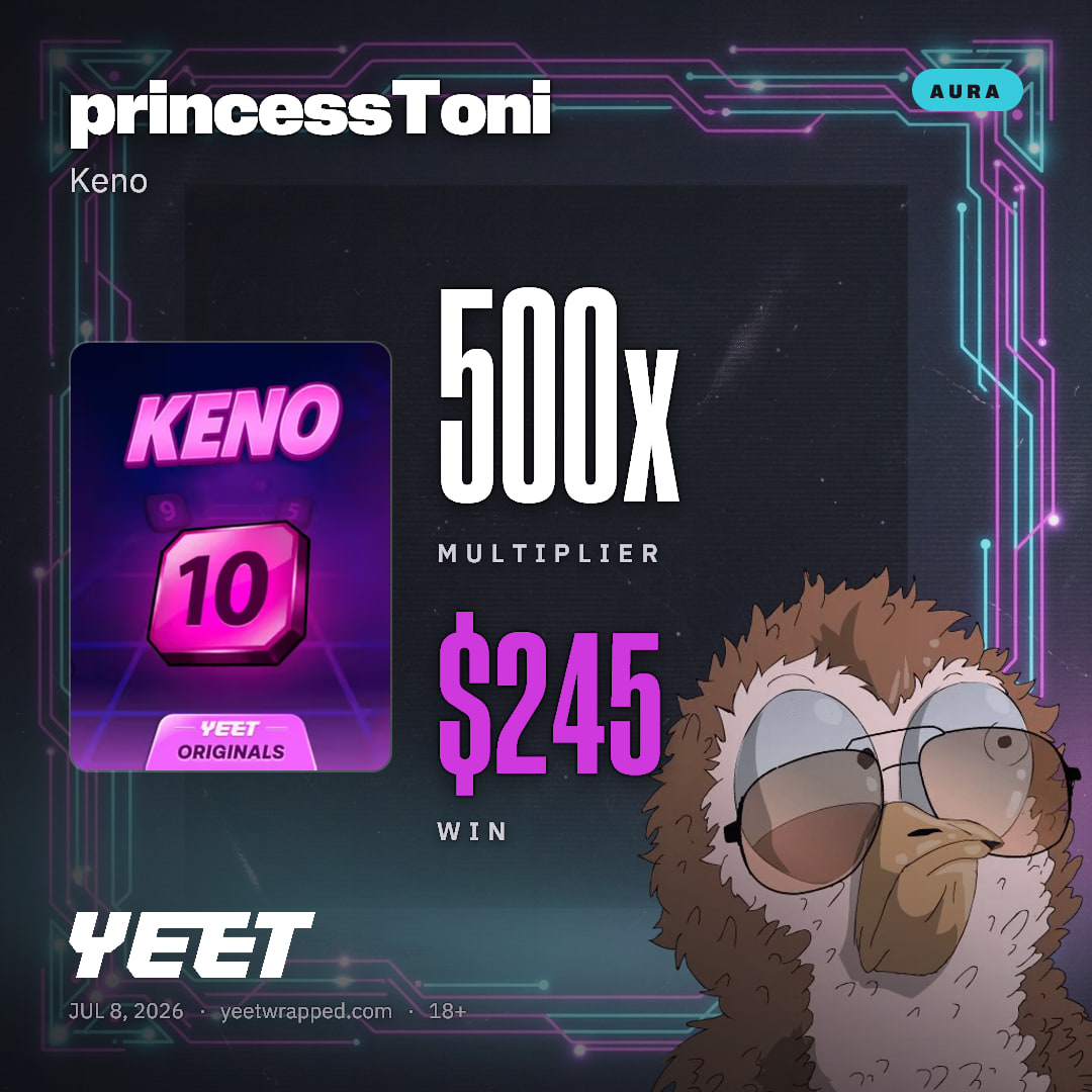 princessToni hit 500x on Keno