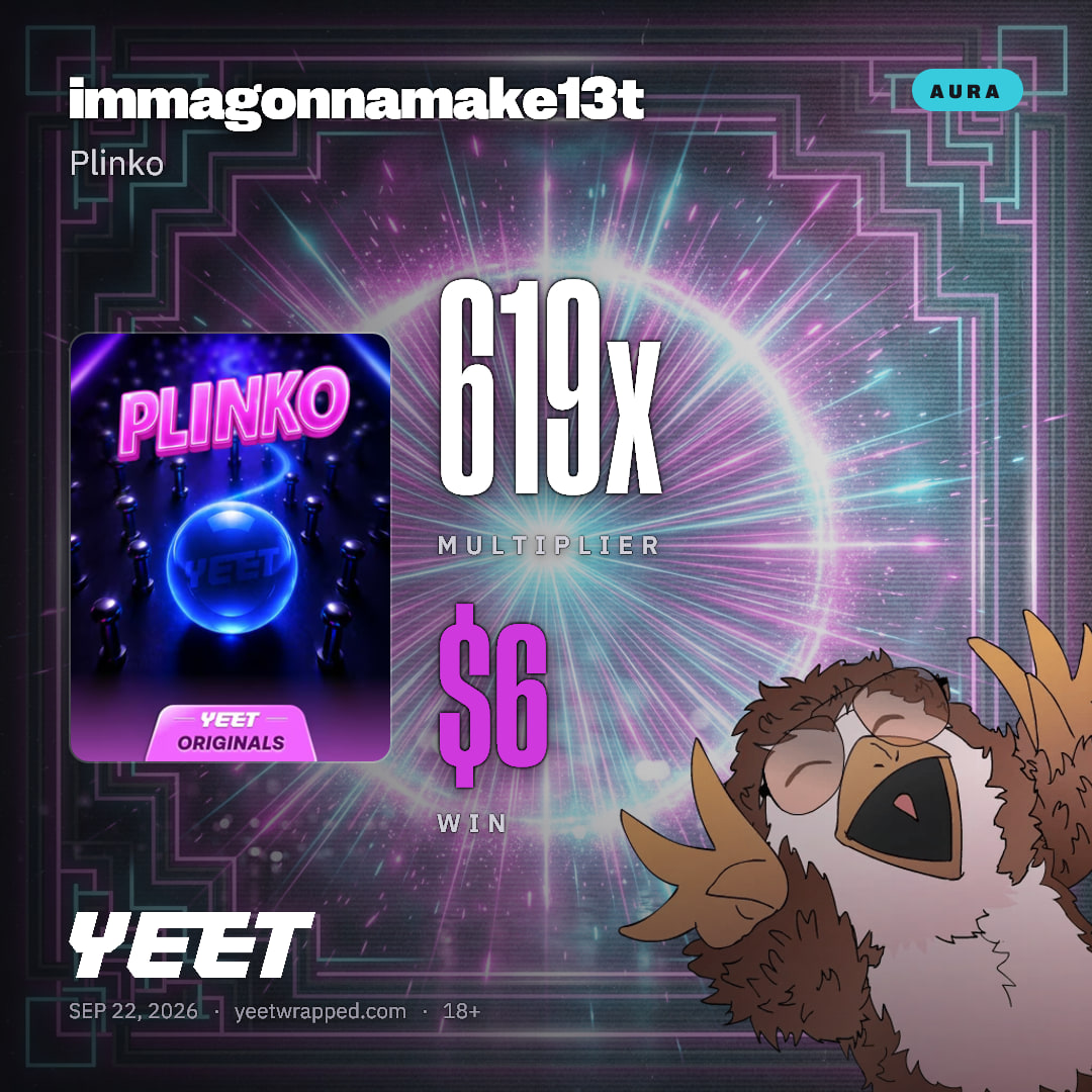 immagonnamake13t hit 619x on Plinko