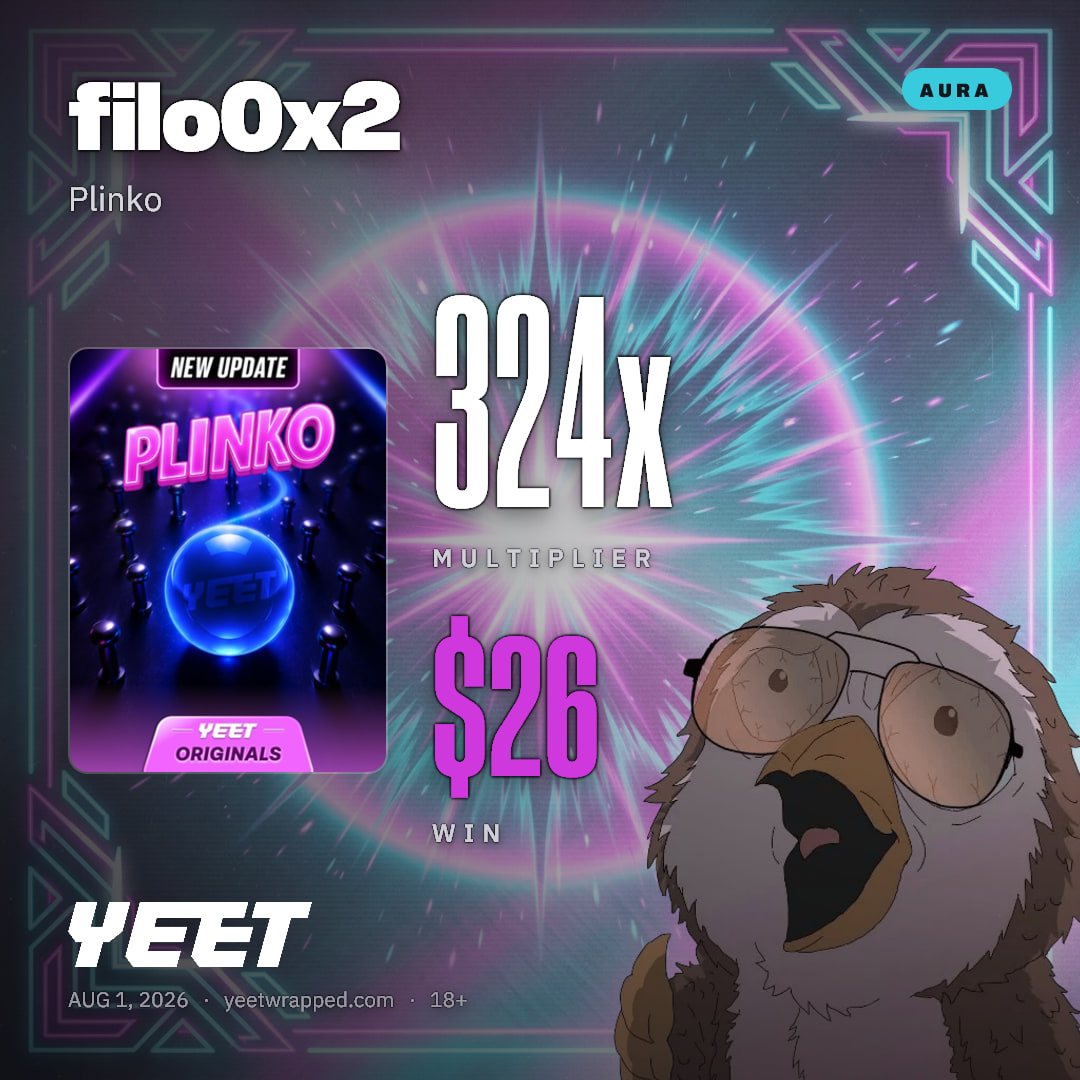 filo0x2 hit 324x on Plinko