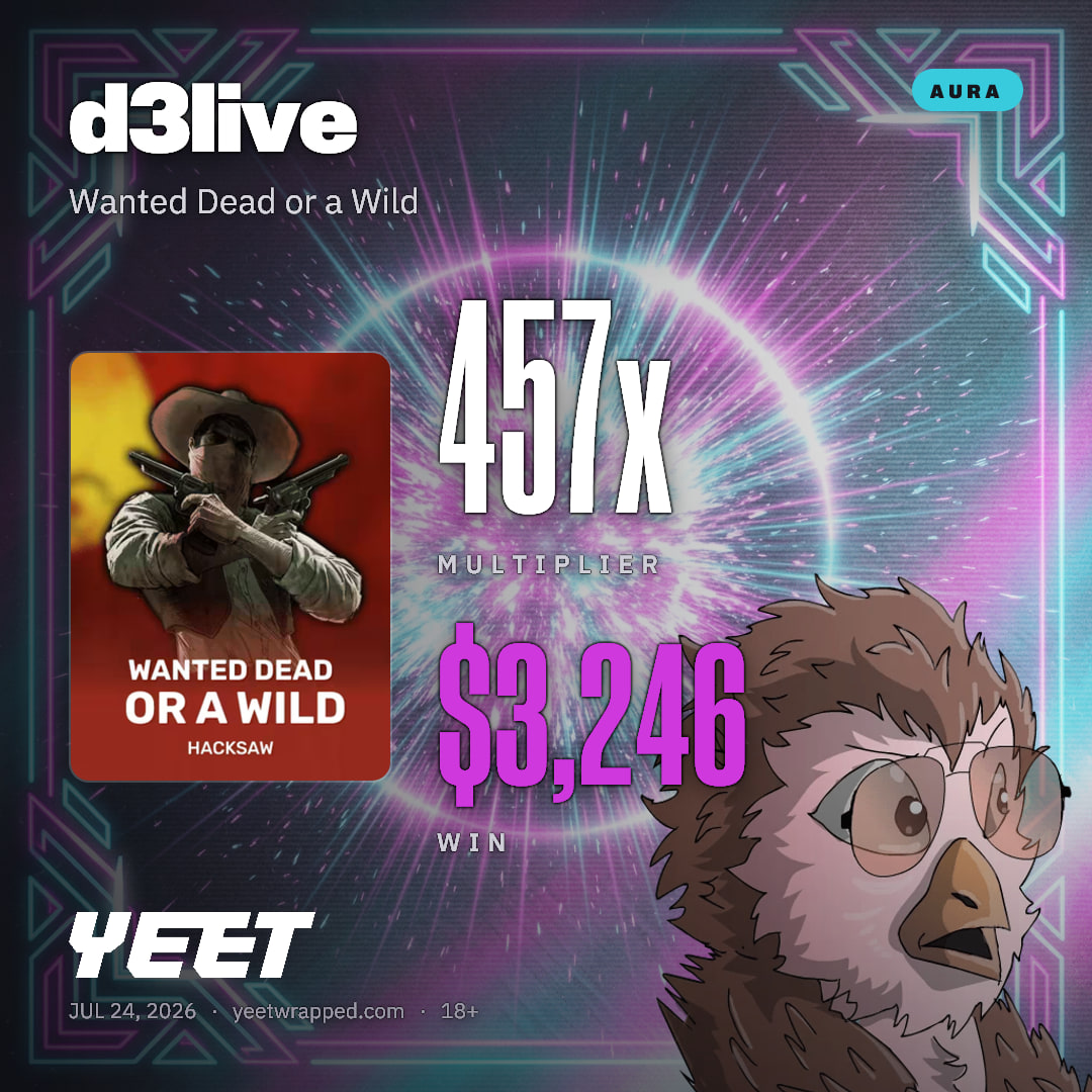 d3live hit 456.8x on Wanted Dead or a Wild
