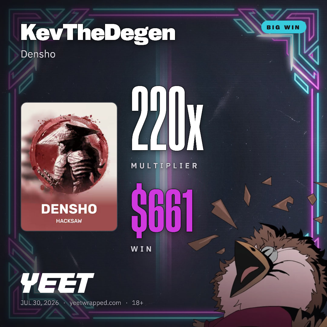 KevTheDegen hit 220.3x on Densho