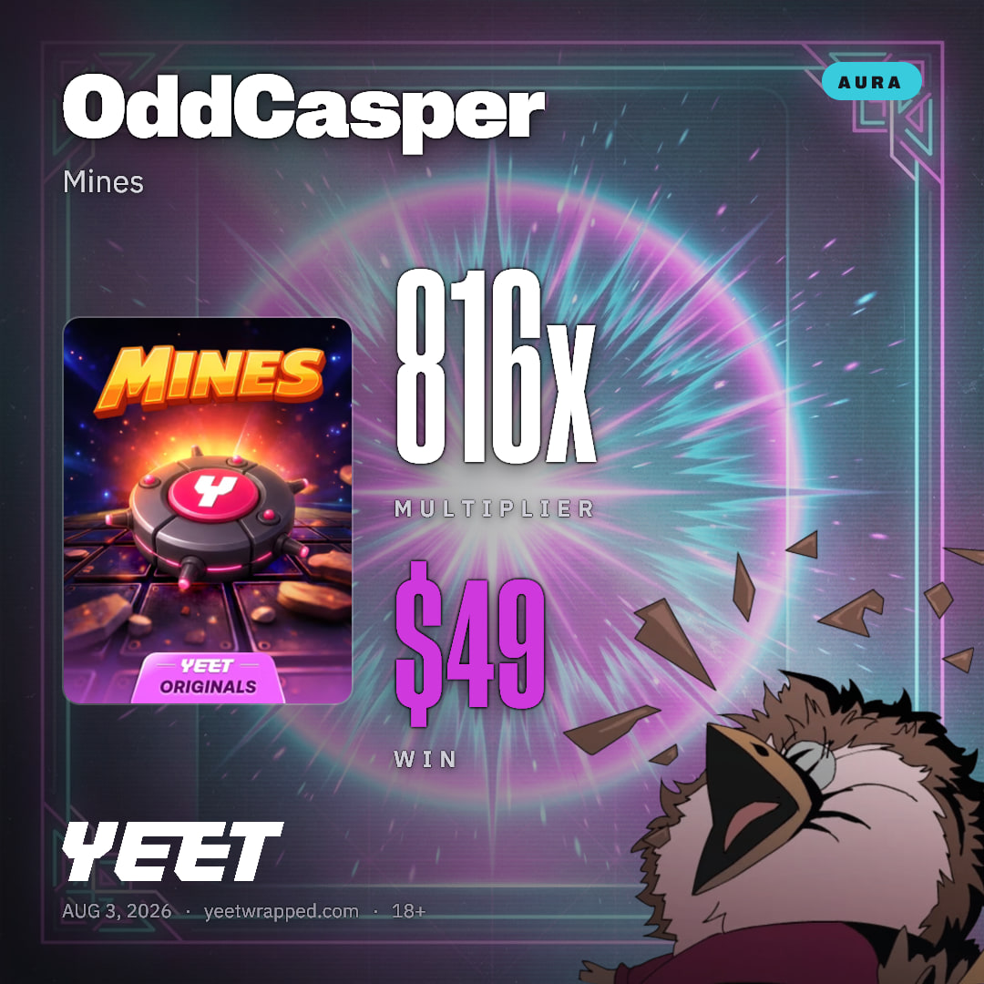 OddCasper hit 816.4x on Mines