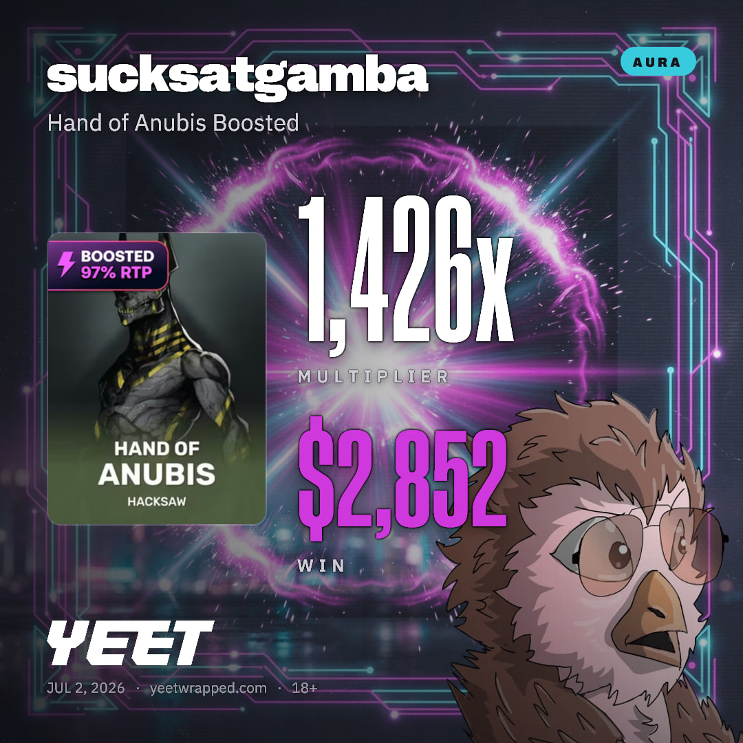 sucksatgamba hit 1,426x on Hand of Anubis Boosted