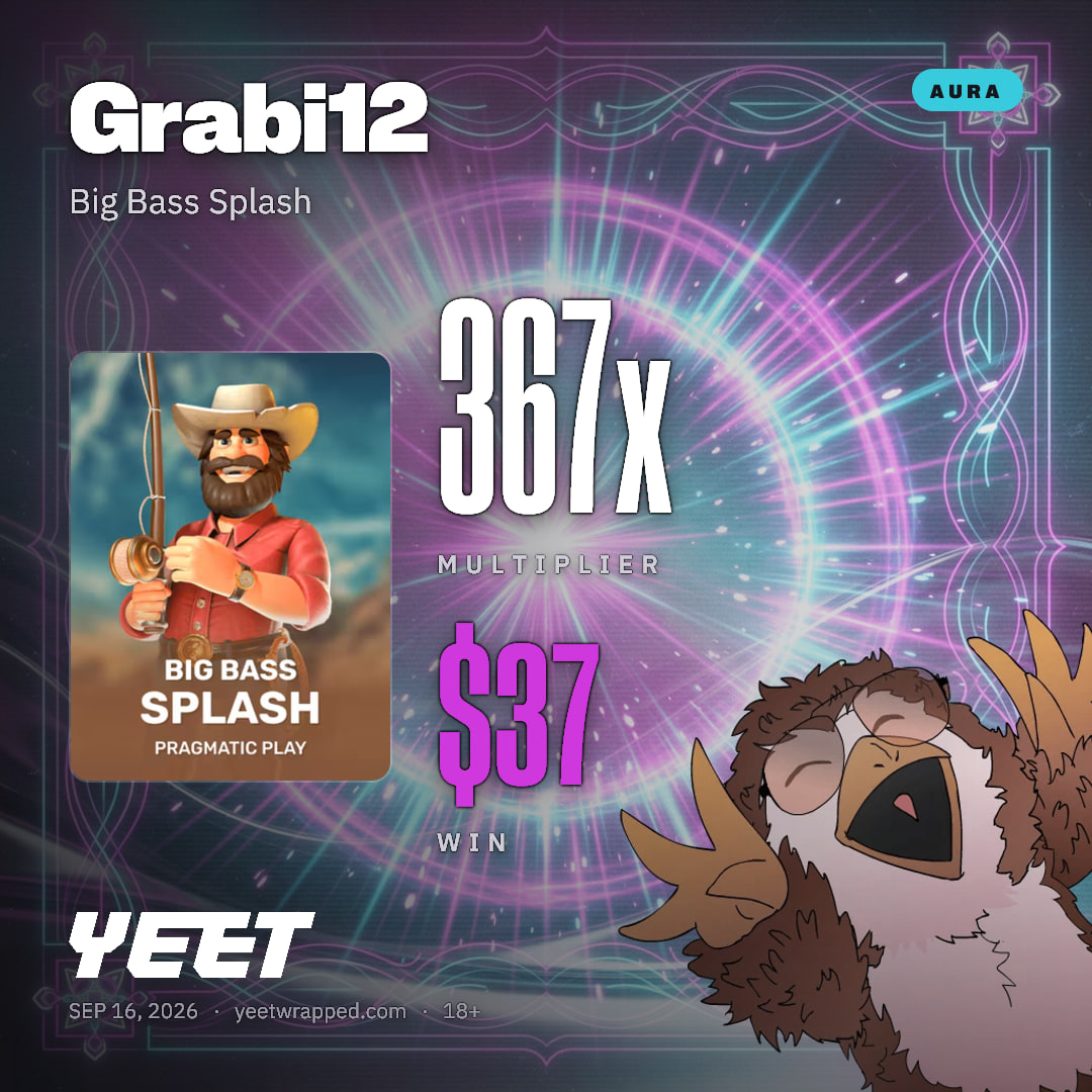 Grabi12 hit 366.7x on Big Bass Splash