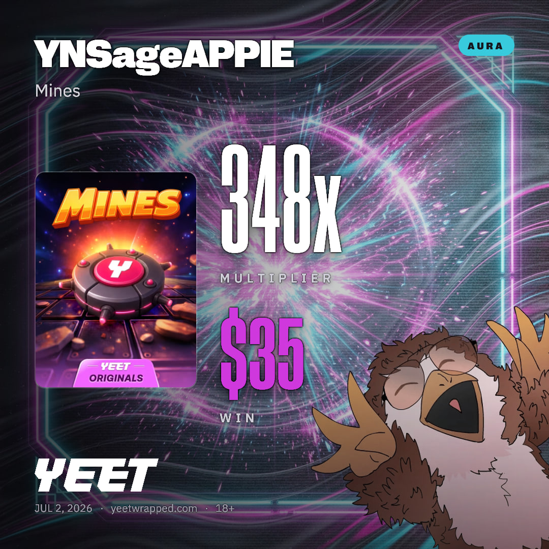 YNSageAPPIE hit 347.6x on Mines